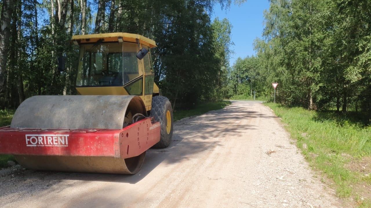 Про выполнение работ на автомобильных дорогах Палкинского района.